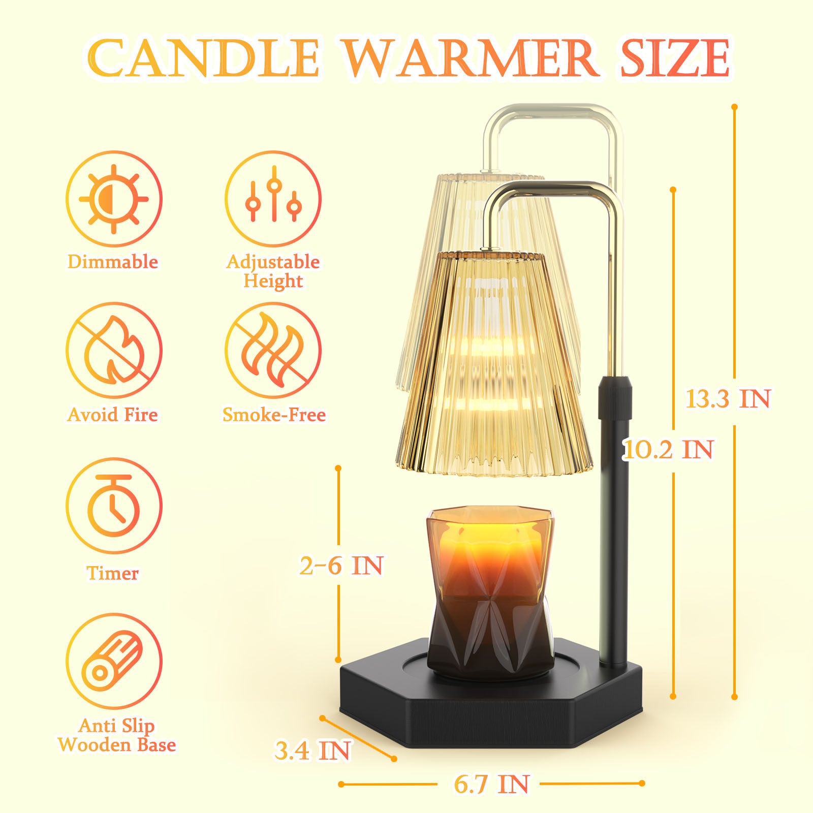 Aroma Dimmable Candle Warmer - VERTIDES