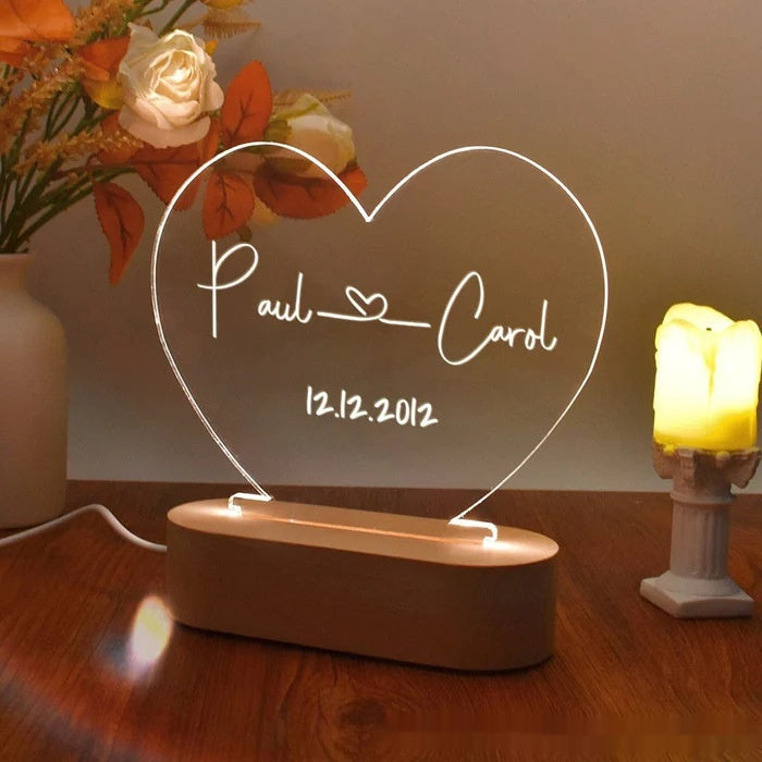 Personalized Love Night Lamp.