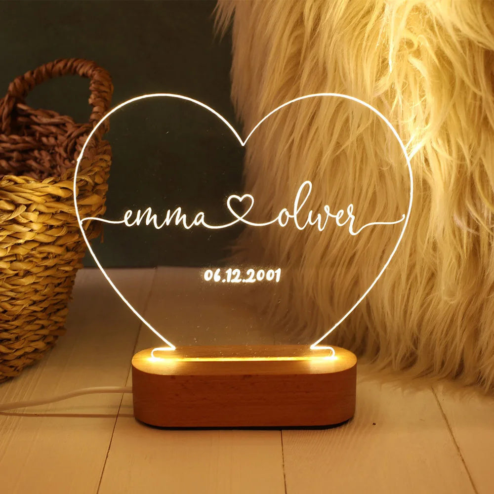 Personalized Love Night Lamp.