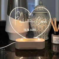 Personalized Love Night Lamp. - VERTIDES